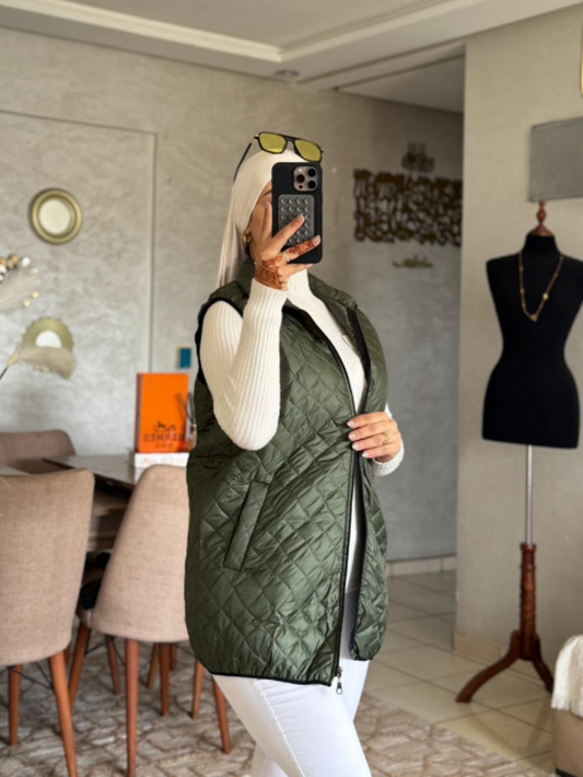 Doudoune Sans Manches Femme Matelassée – Gilet Léger & Élégant